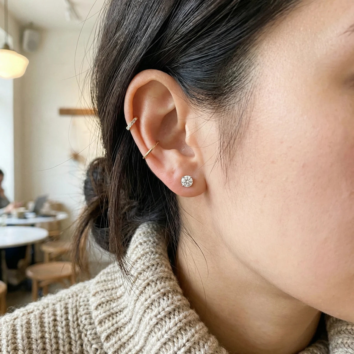 1/2ctw Lab Grown Diamond Stud Earrings