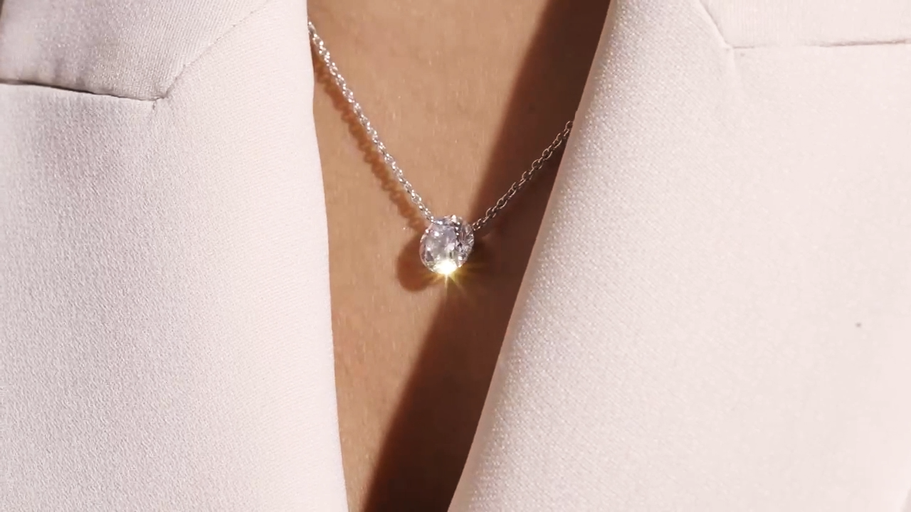 1ct Bare Lab Grown Diamond Solitaire Necklace