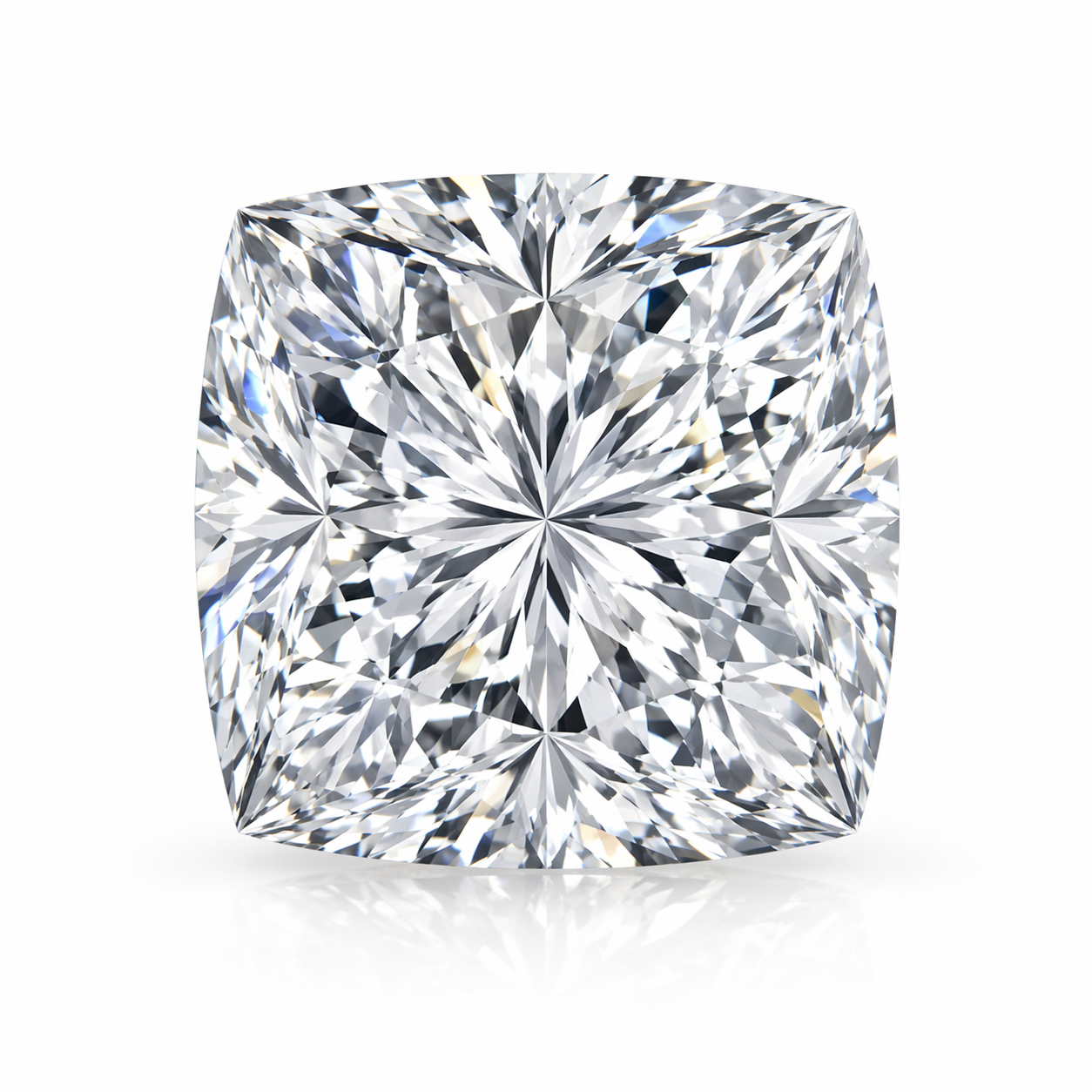 100 Facets 3.38ctw Certified Lab Grown Diamond Engagement Ring