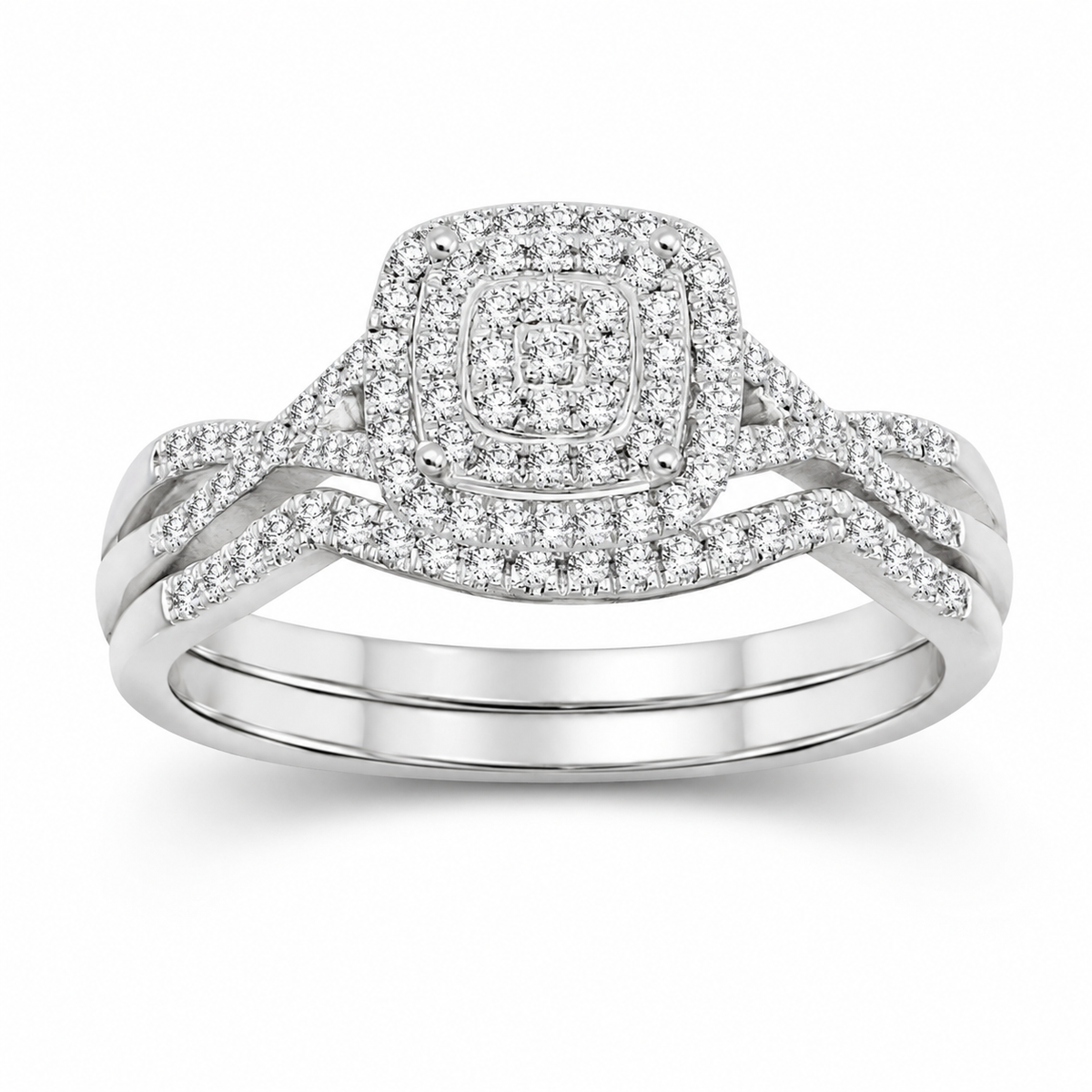 1/4ctw Diamond Bridal Set