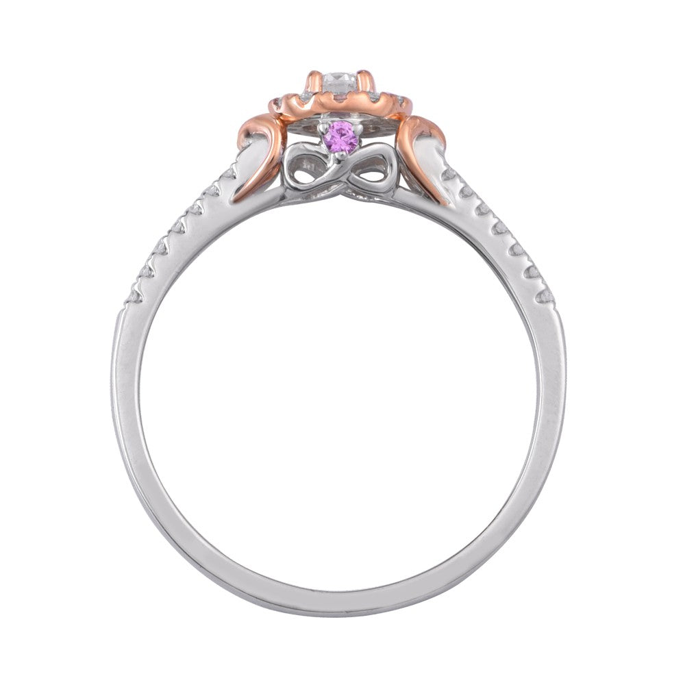 1/5ctw Diamond Halo Ring