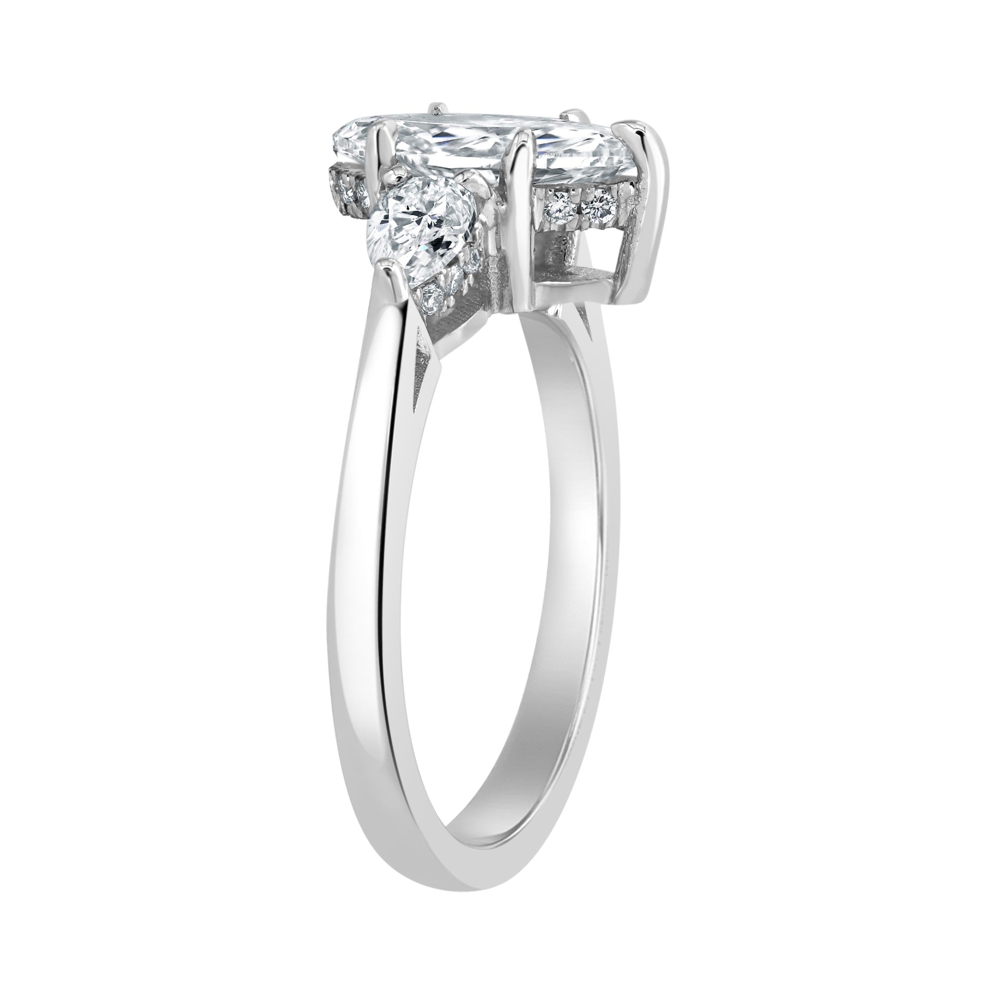 1-1/2ctw Certified Lab Grown Diamond Hidden Halo Engagement Ring