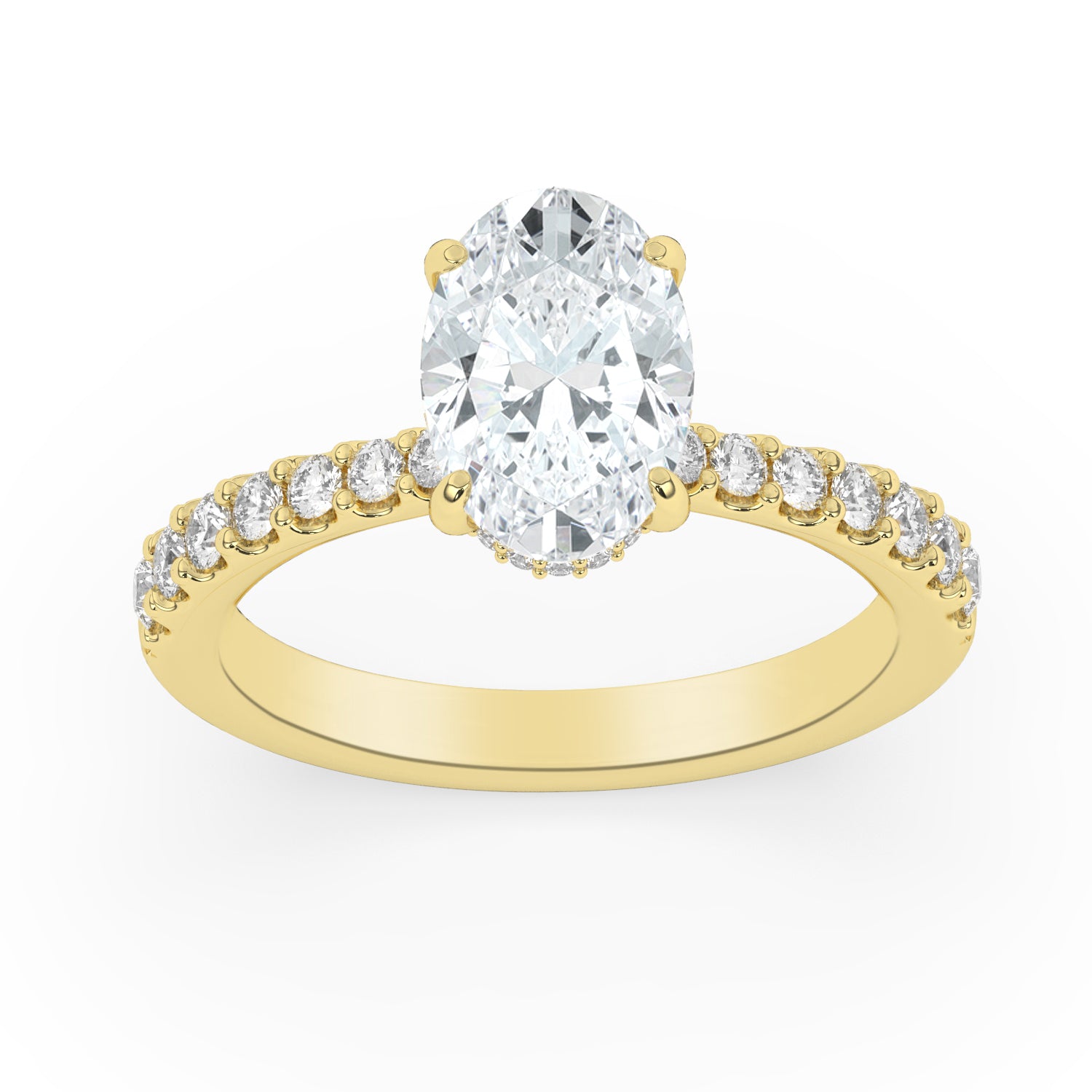 2.40ctw Certified Lab Grown Diamond Ribbon Halo Engagement Ring