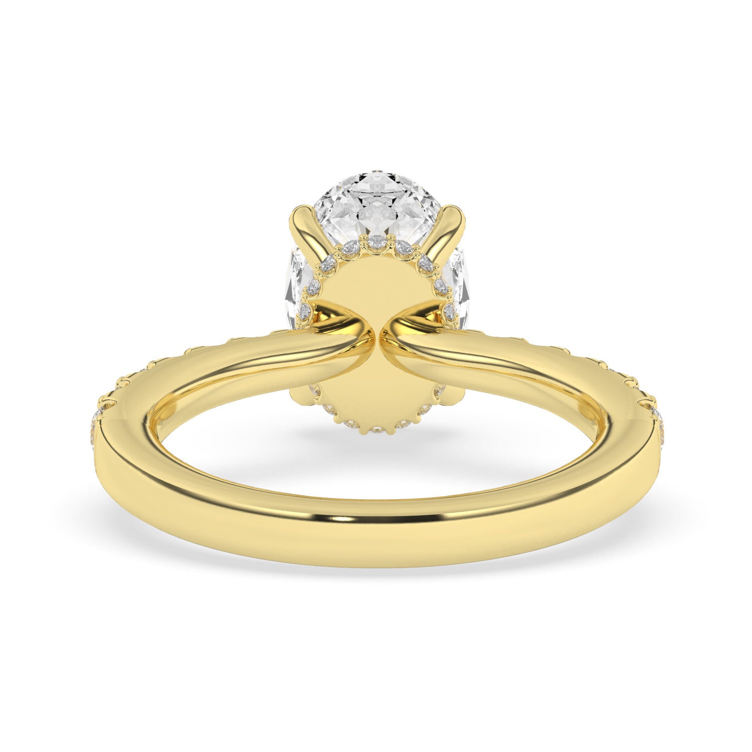 2.40ctw Certified Lab Grown Diamond Ribbon Halo Engagement Ring