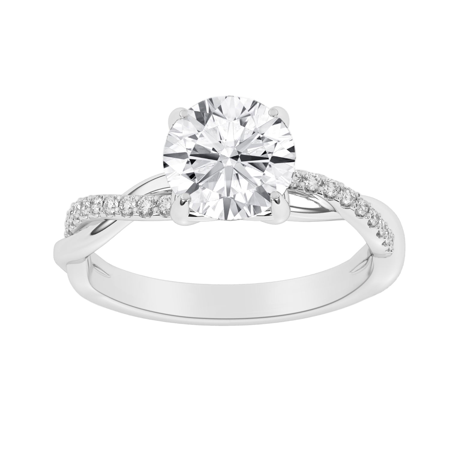 2.15ctw Certified Lab Grown Diamond Engagement Ring