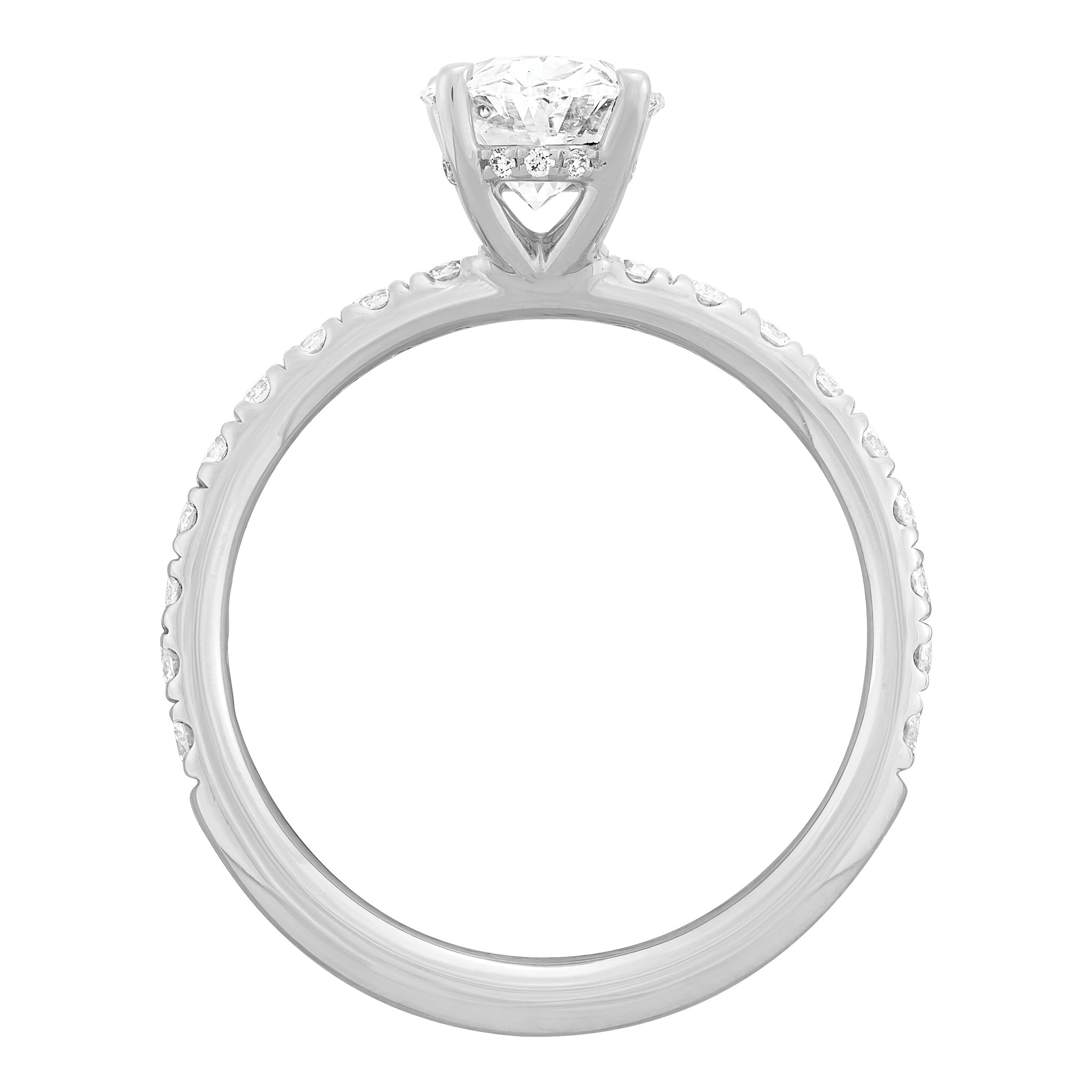 2.5ctw Certified Lab Grown Diamond Hidden Halo Bridal Set