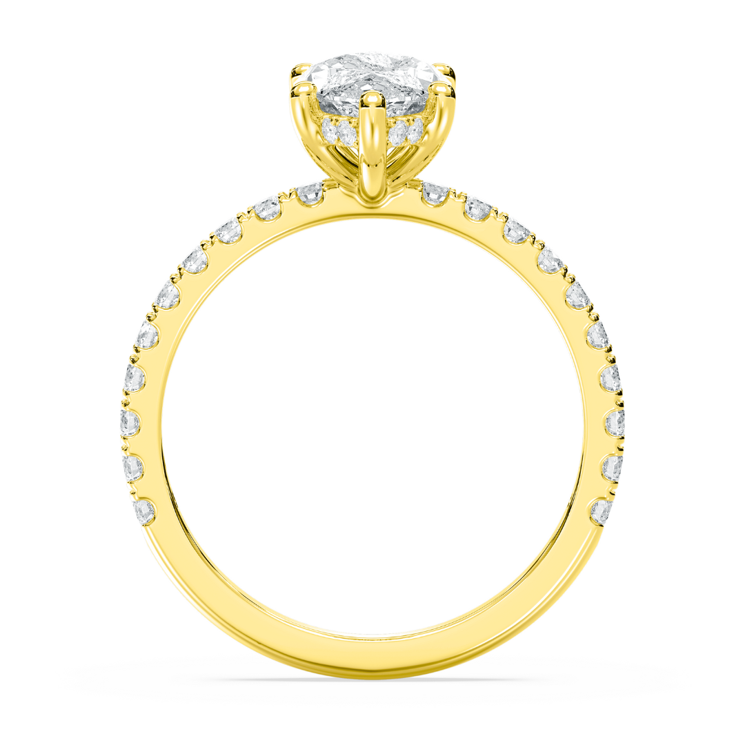 2.5ctw Certified Lab Grown Diamond Hidden Halo Engagement Ring