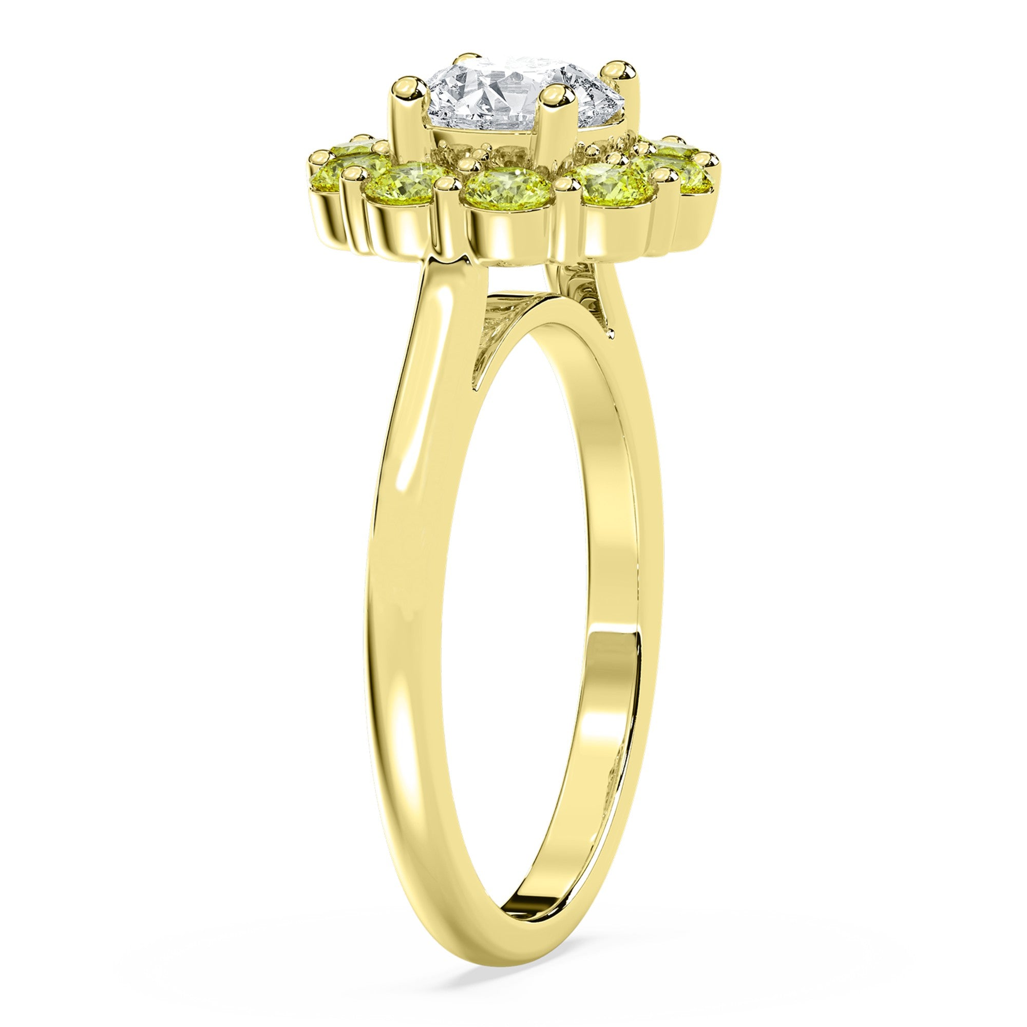 1.75ctw Certified Lab Grown Diamond Halo Engagement Ring