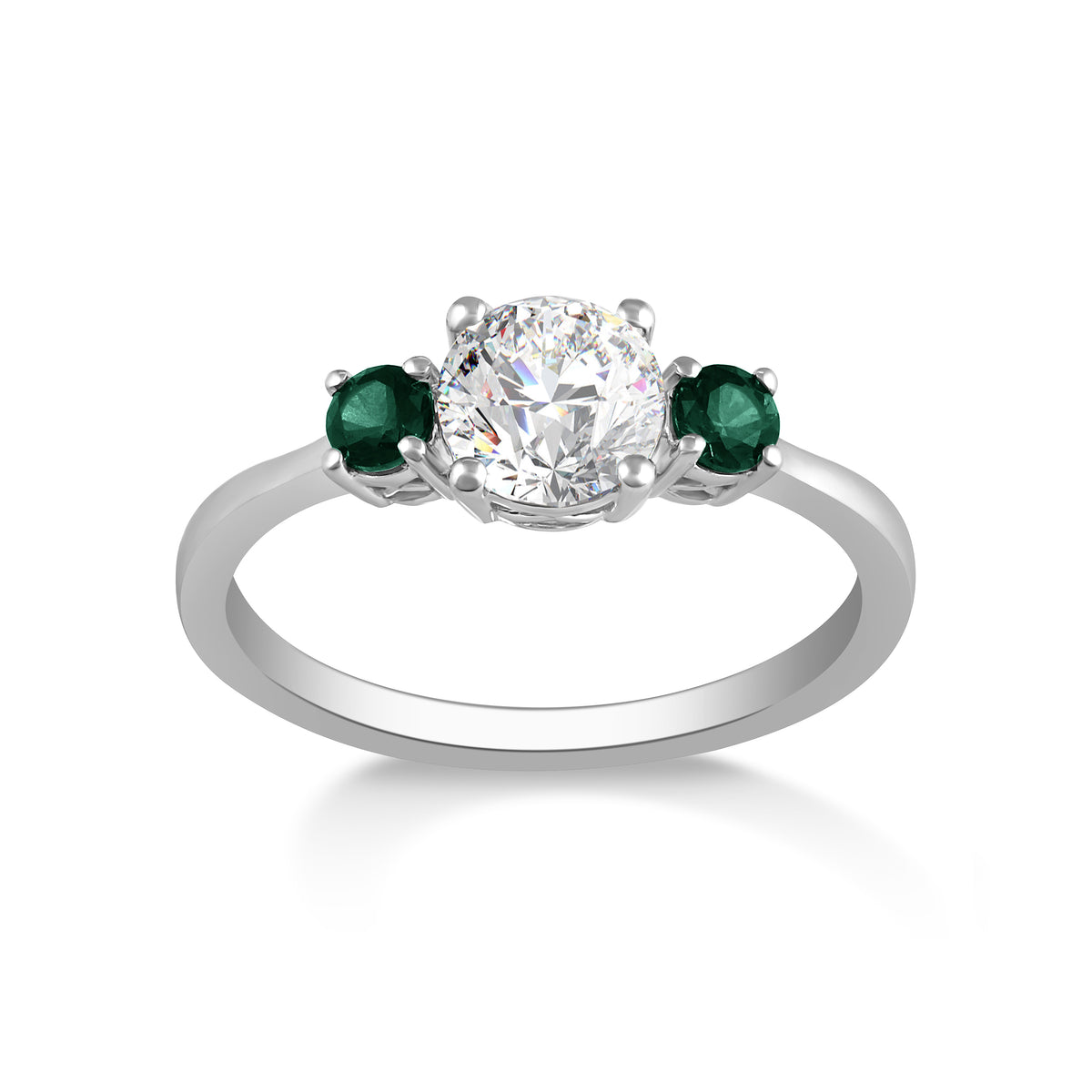 1ctw Lab Grown Emerald Diamond Ring