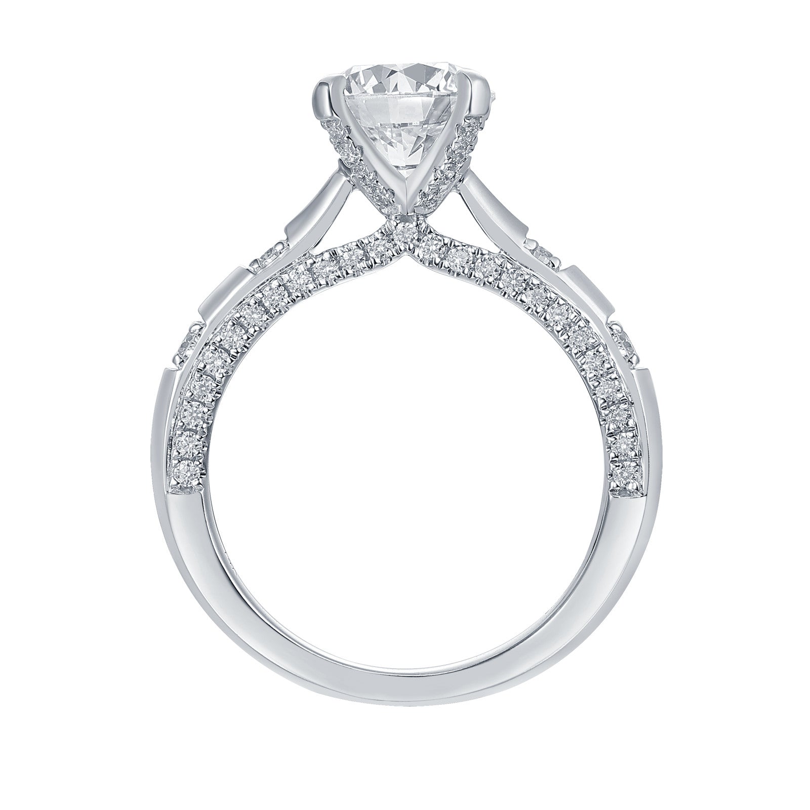 2-1/2ctw Lab Grown Diamond Prong Engagement Ring