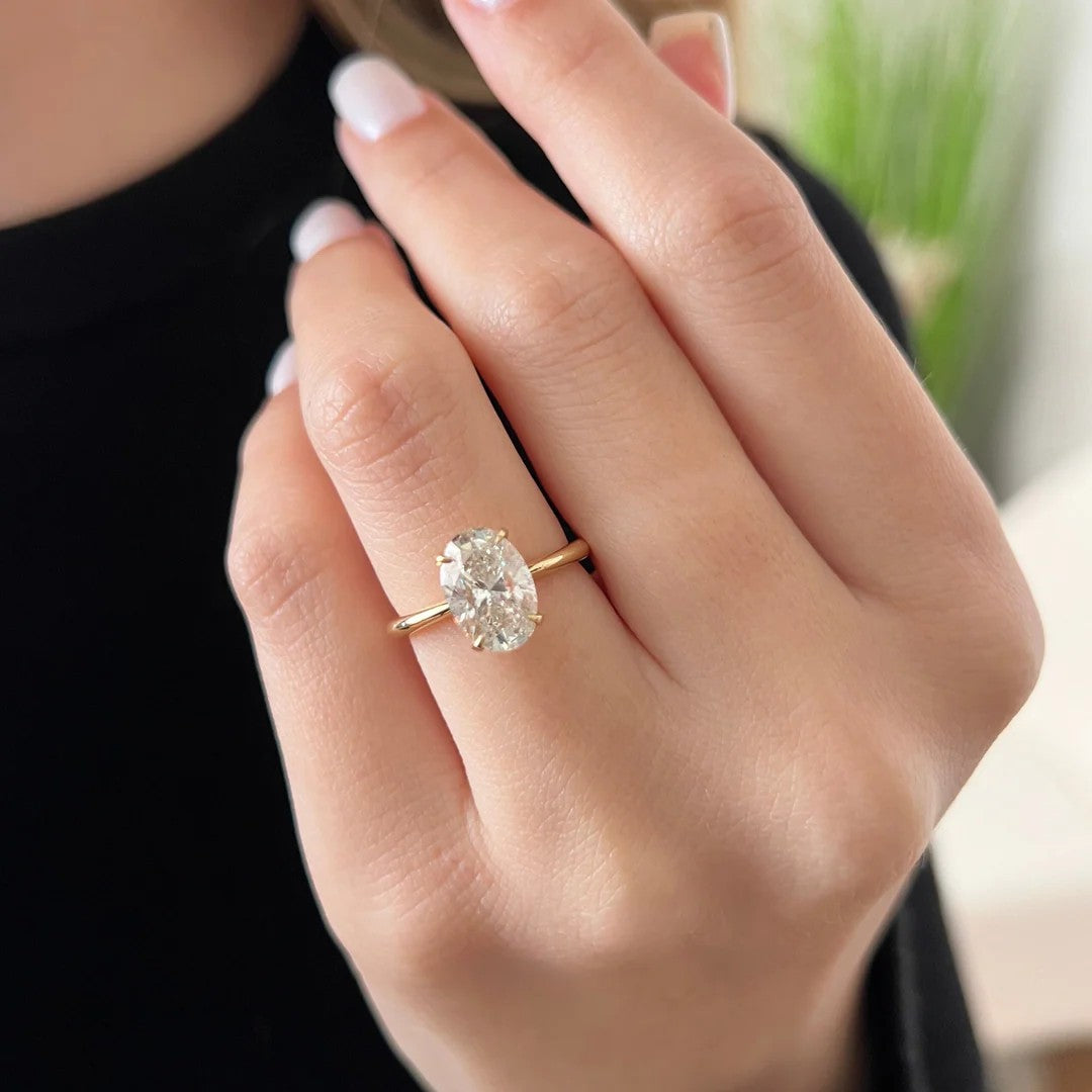 2-1/8ctw Certified Lab Grown Diamond Ribbon Halo Engagement Ring