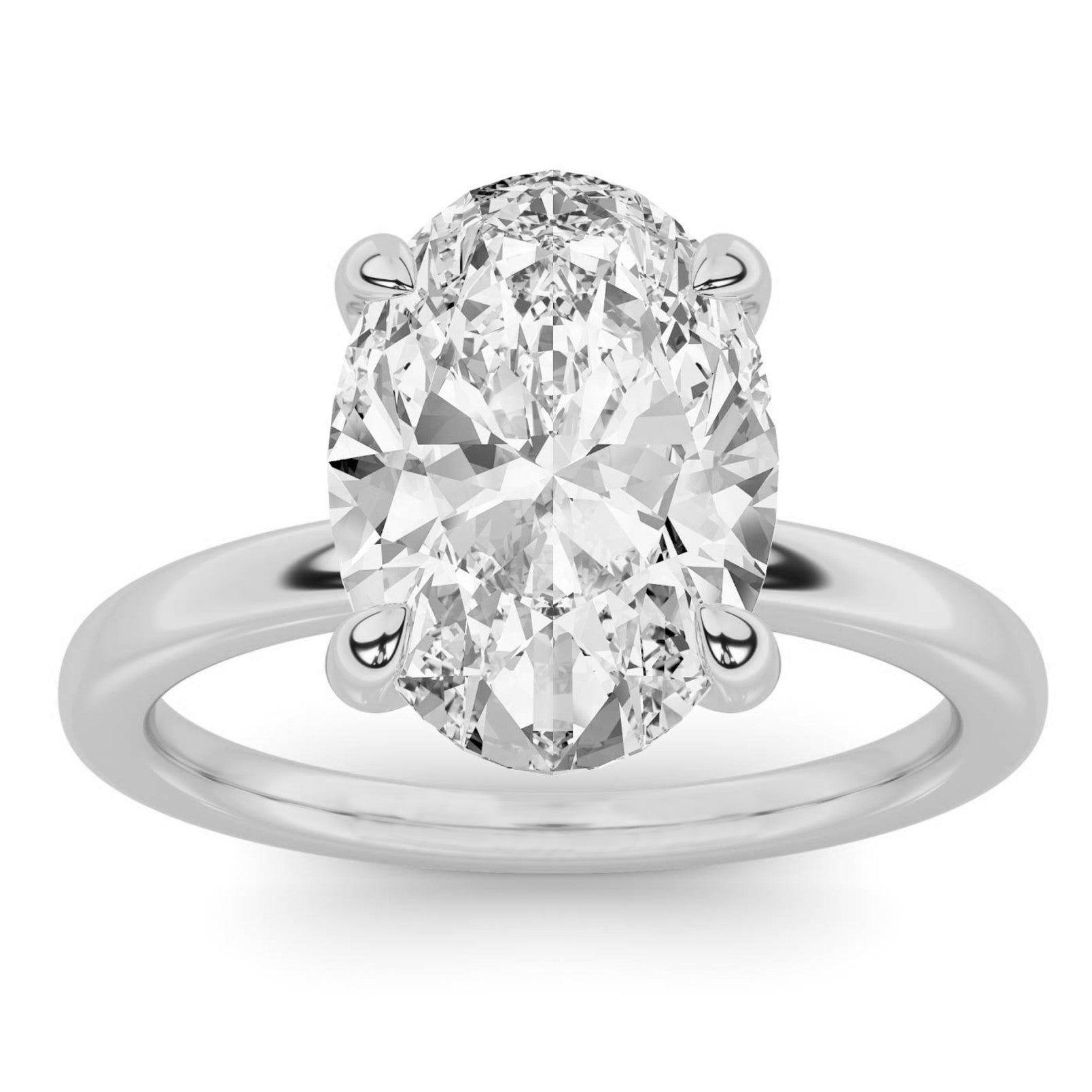 5ct Certified Lab Grown Diamond Solitaire Engagement Ring