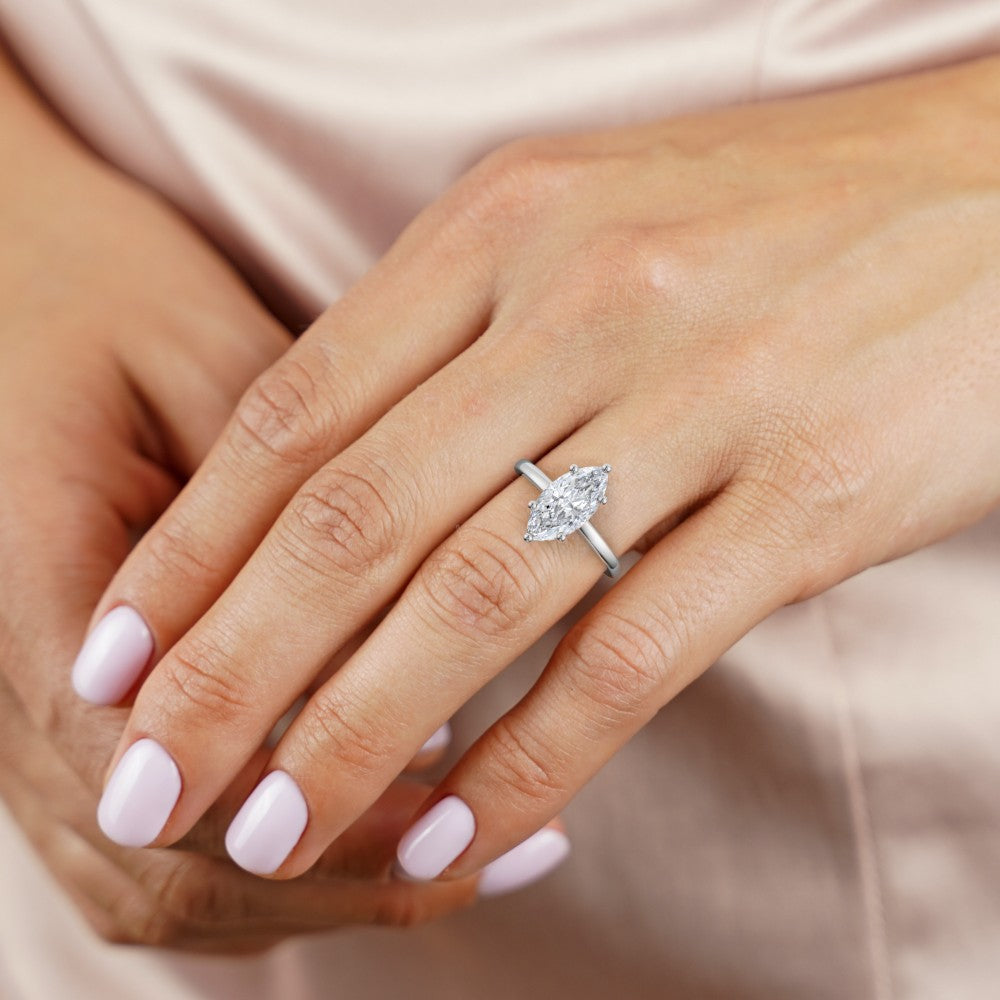 2.10ctw Certified Lab Grown Diamond Hidden Halo Engagement Ring
