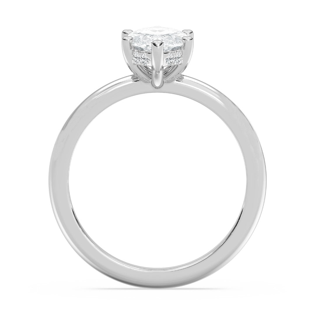 2.10ctw Certified Lab Grown Diamond Hidden Halo Engagement Ring