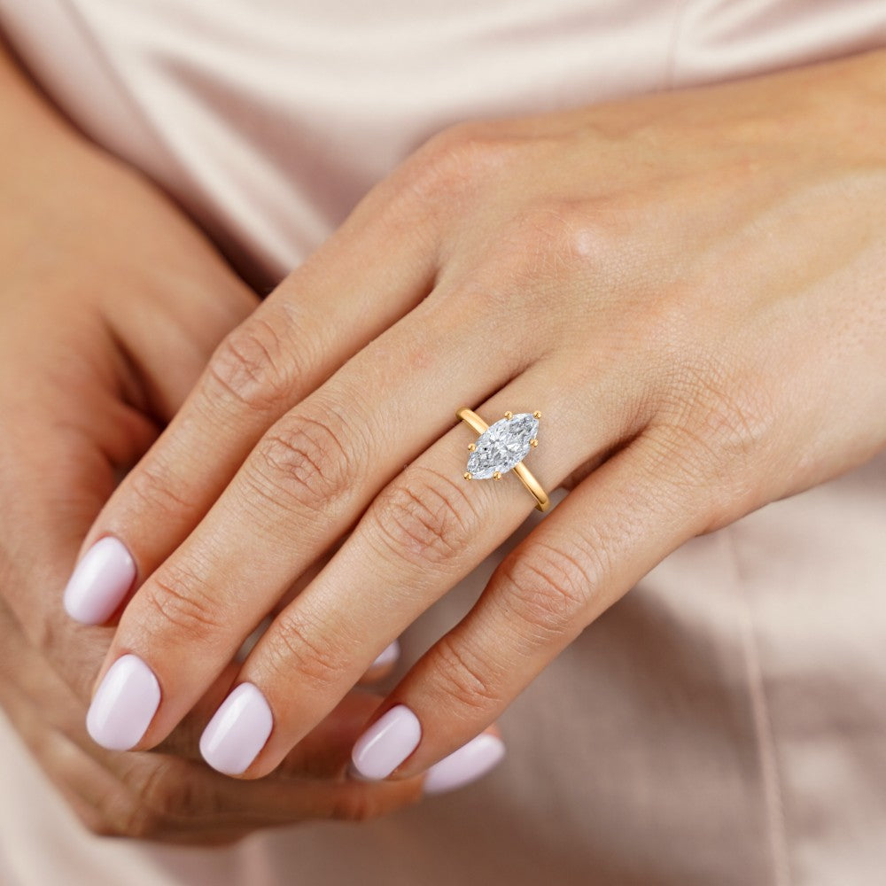 3.10ctw Certified Lab Grown Diamond Hidden Halo Engagement Ring