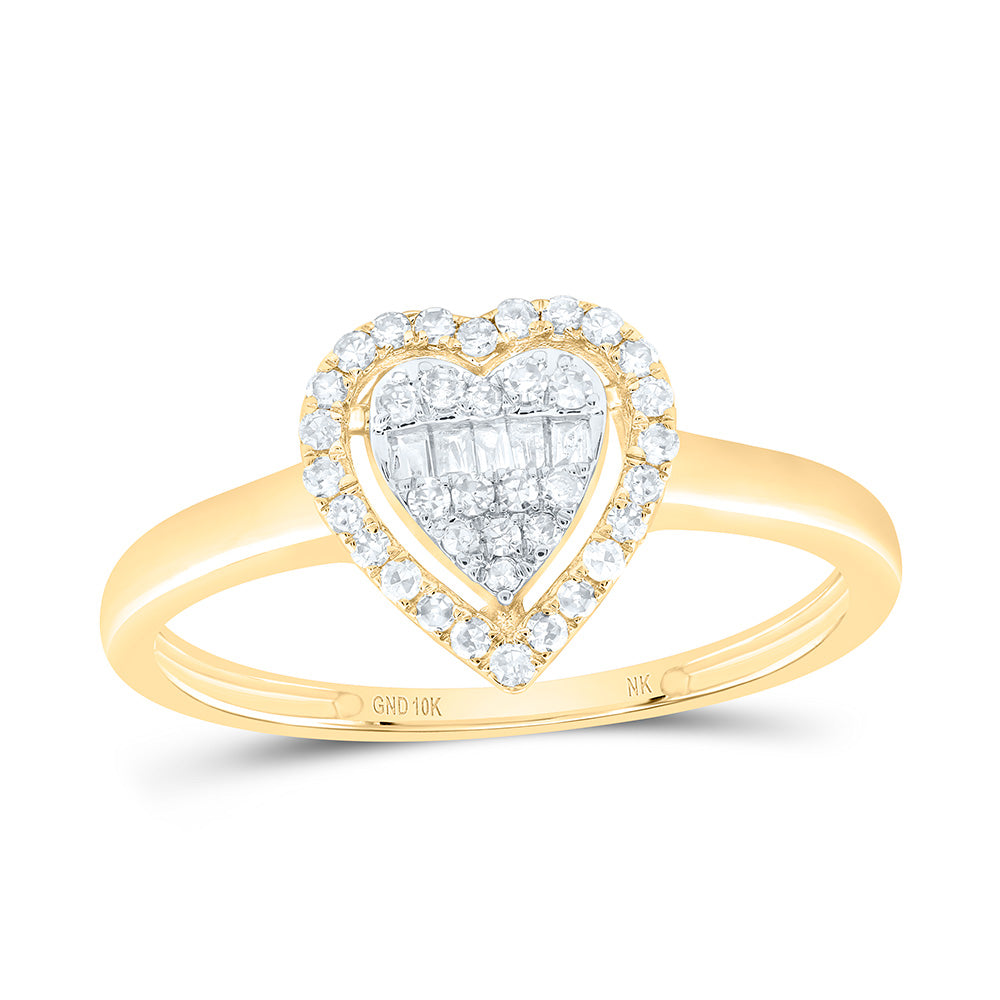 1/5ctw Diamond Heart Ring