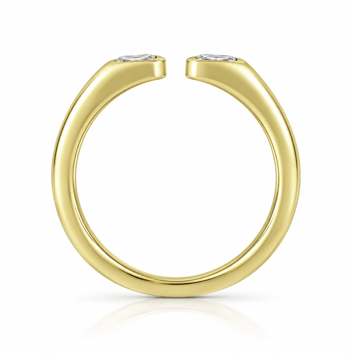 1/2ctw Lab Grown Diamond Open Ring