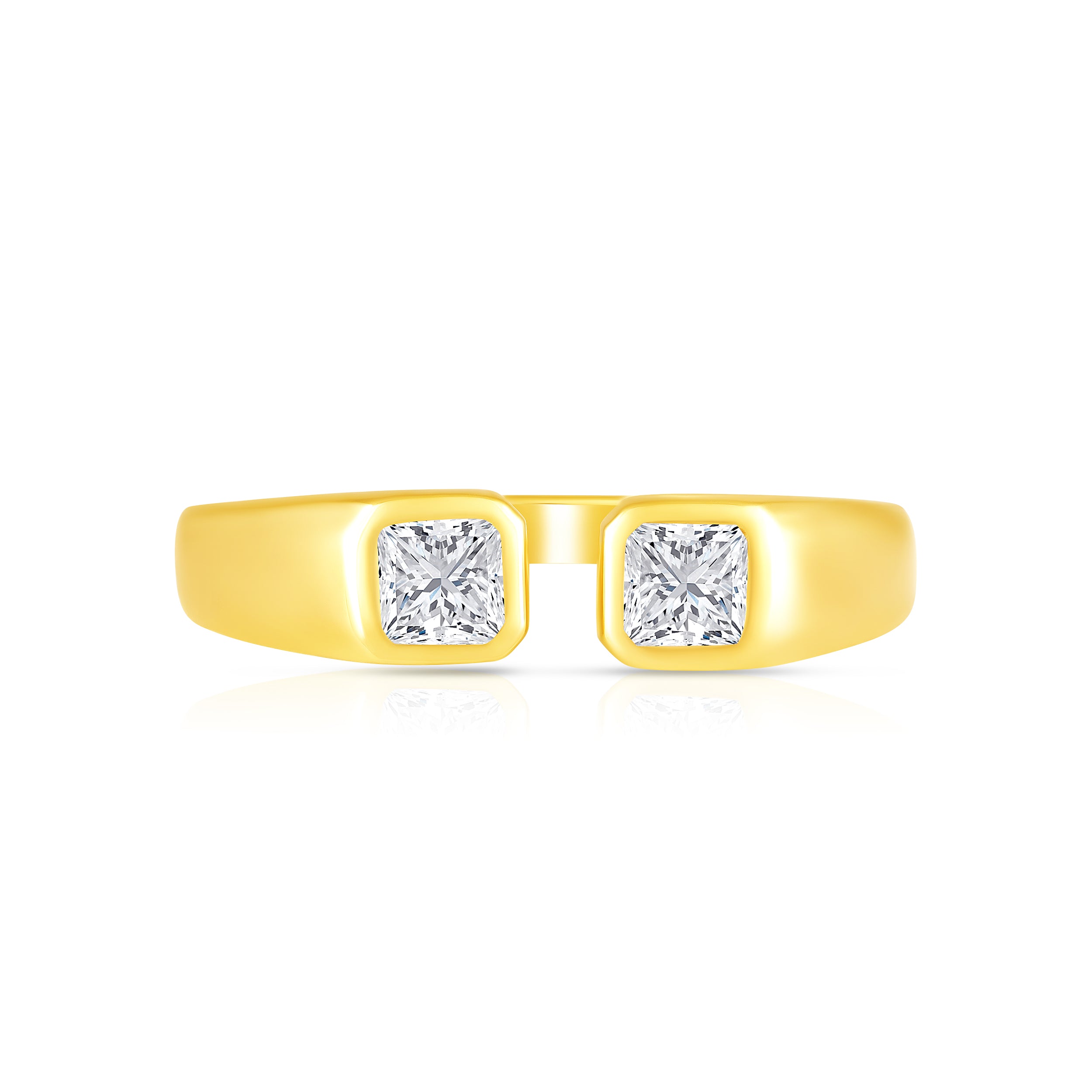 1/2ctw Lab Grown Diamond Open Ring