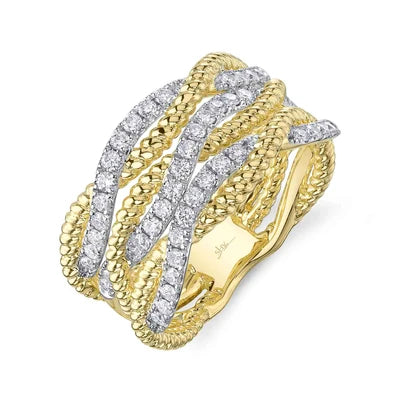 Shy Creation .62ctw Diamond Twist Ring