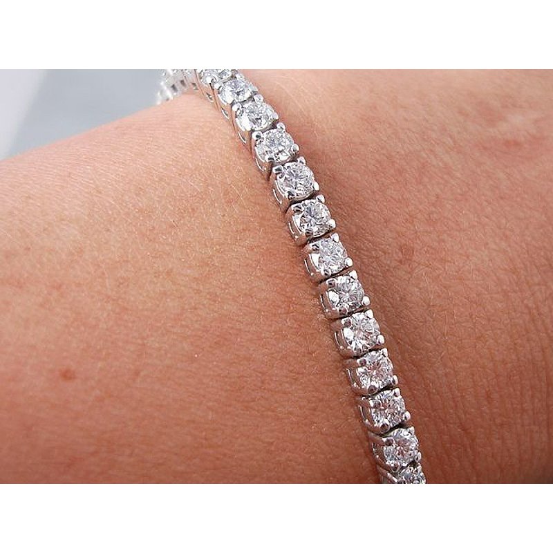 7ctw Lab Grown Diamond Tennis Bracelet
