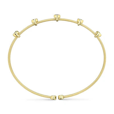 Shy Creation .32ctw Diamond Bezel Bangle