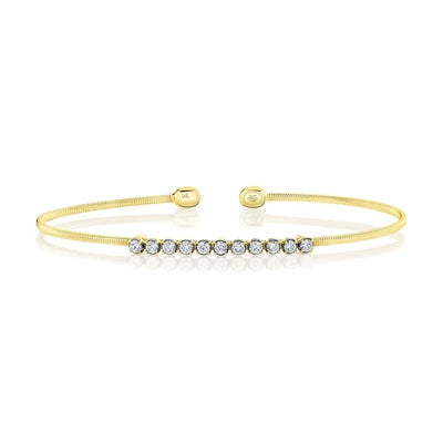 Shy Creation .39ctw Diamond Bangle