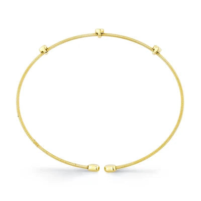 Shy Creation .09ctw Diamond Bezel Bangle