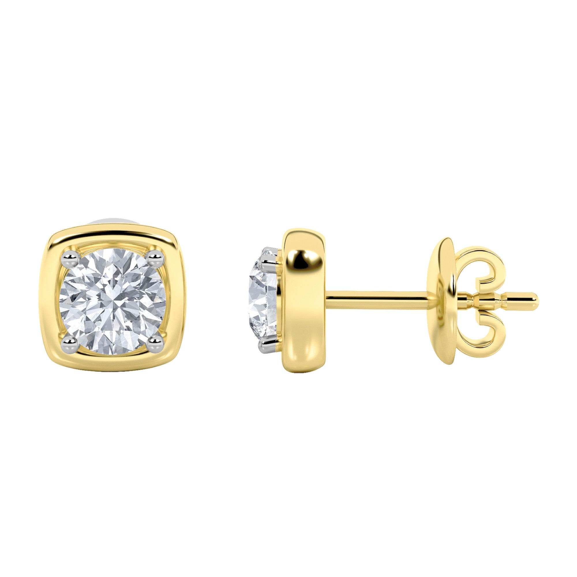 2ctw Certified Lab Grown Diamond Stud Earrings