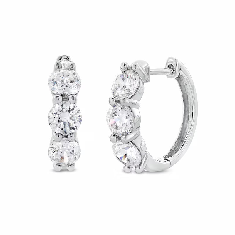 1/2ctw Diamond Hoop Earrings