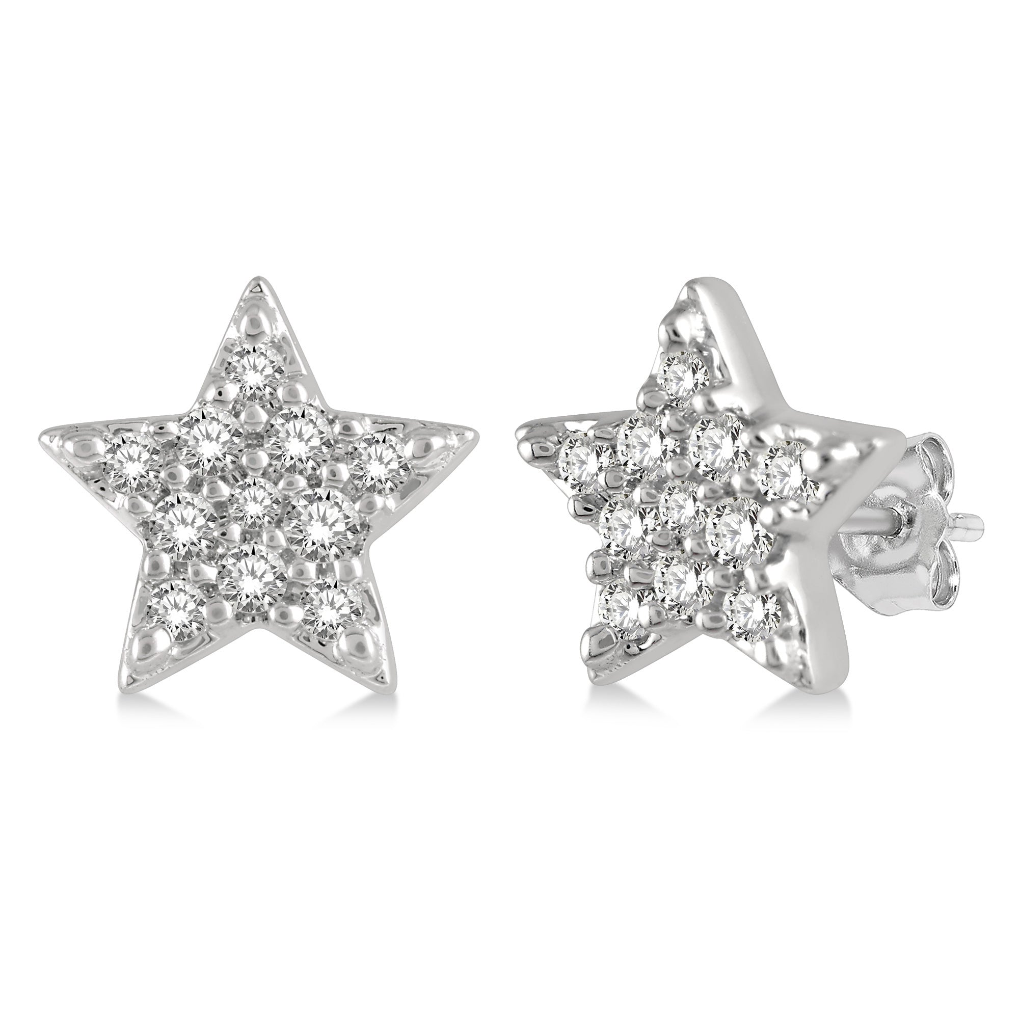 Ashi .10ctw Diamond Star Stud Earrings
