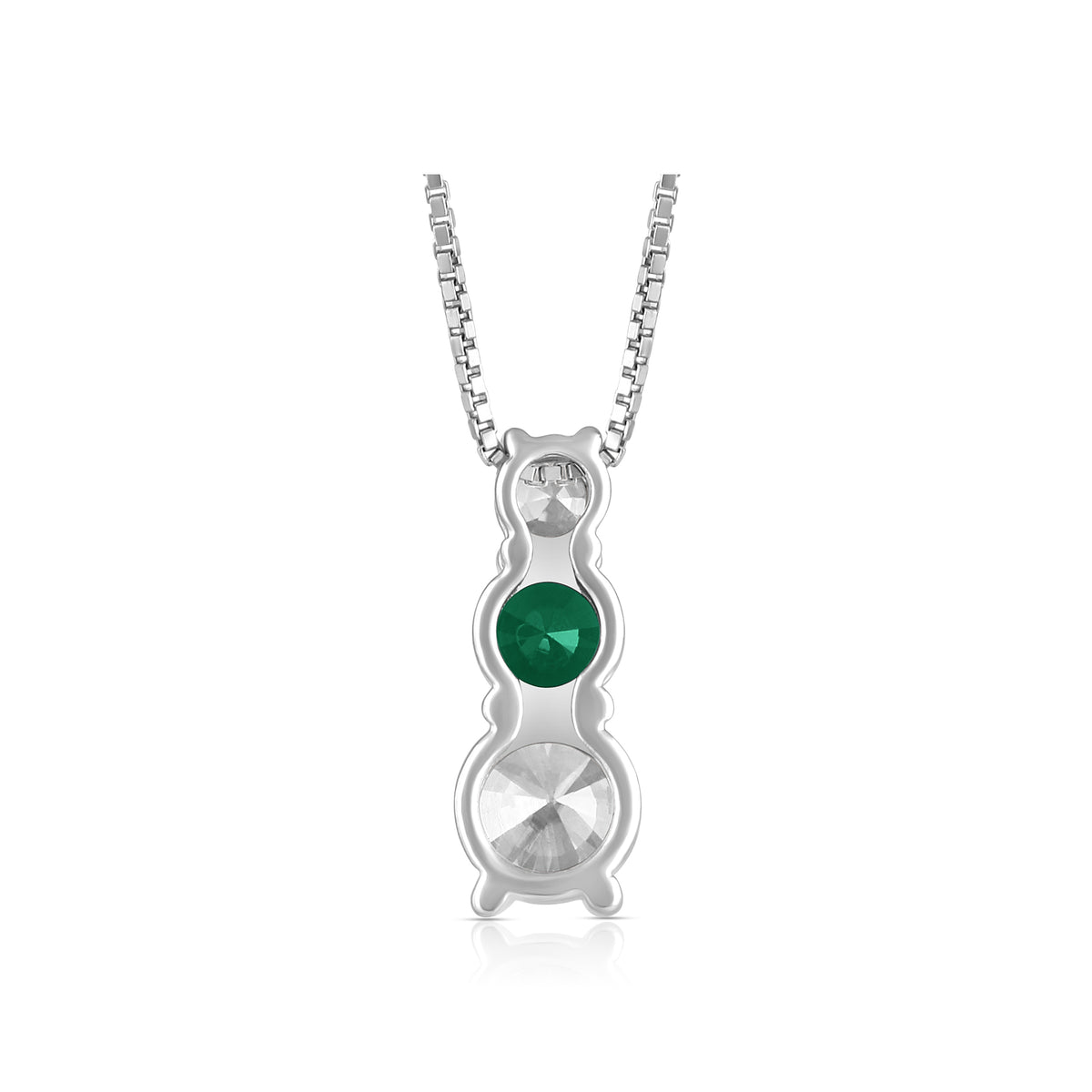 .85ctw Lab Grown Emerald Diamond Pendant