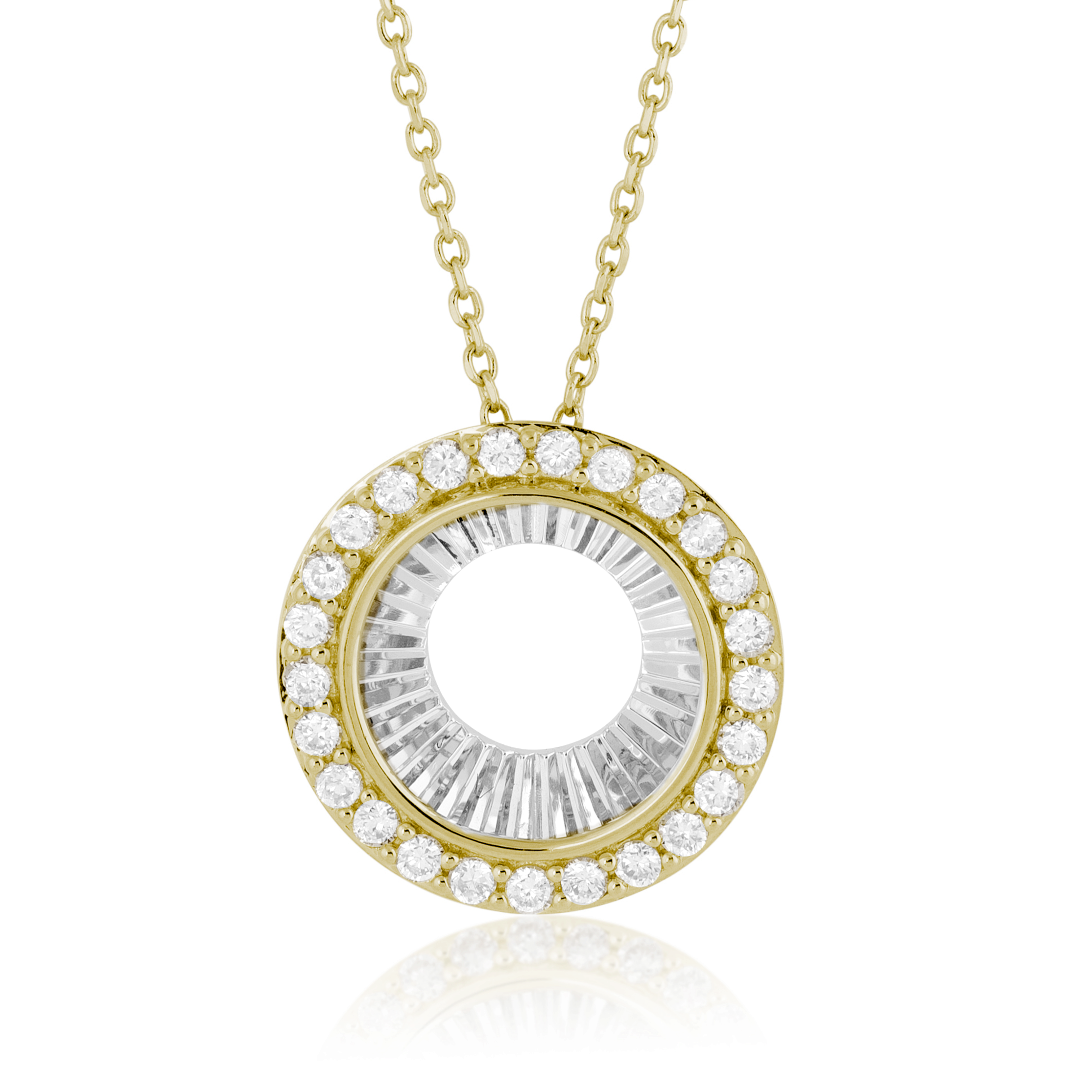 1/4ctw Diamond Reflection Necklace