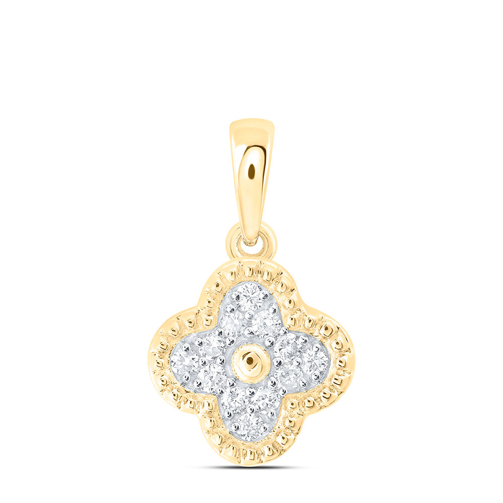1/5ctw Diamond Clover Pendant