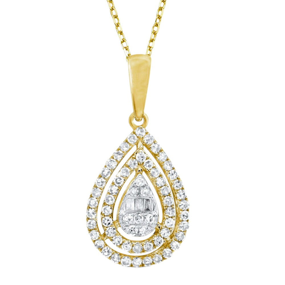 1/3ctw Diamond Halo Pendant