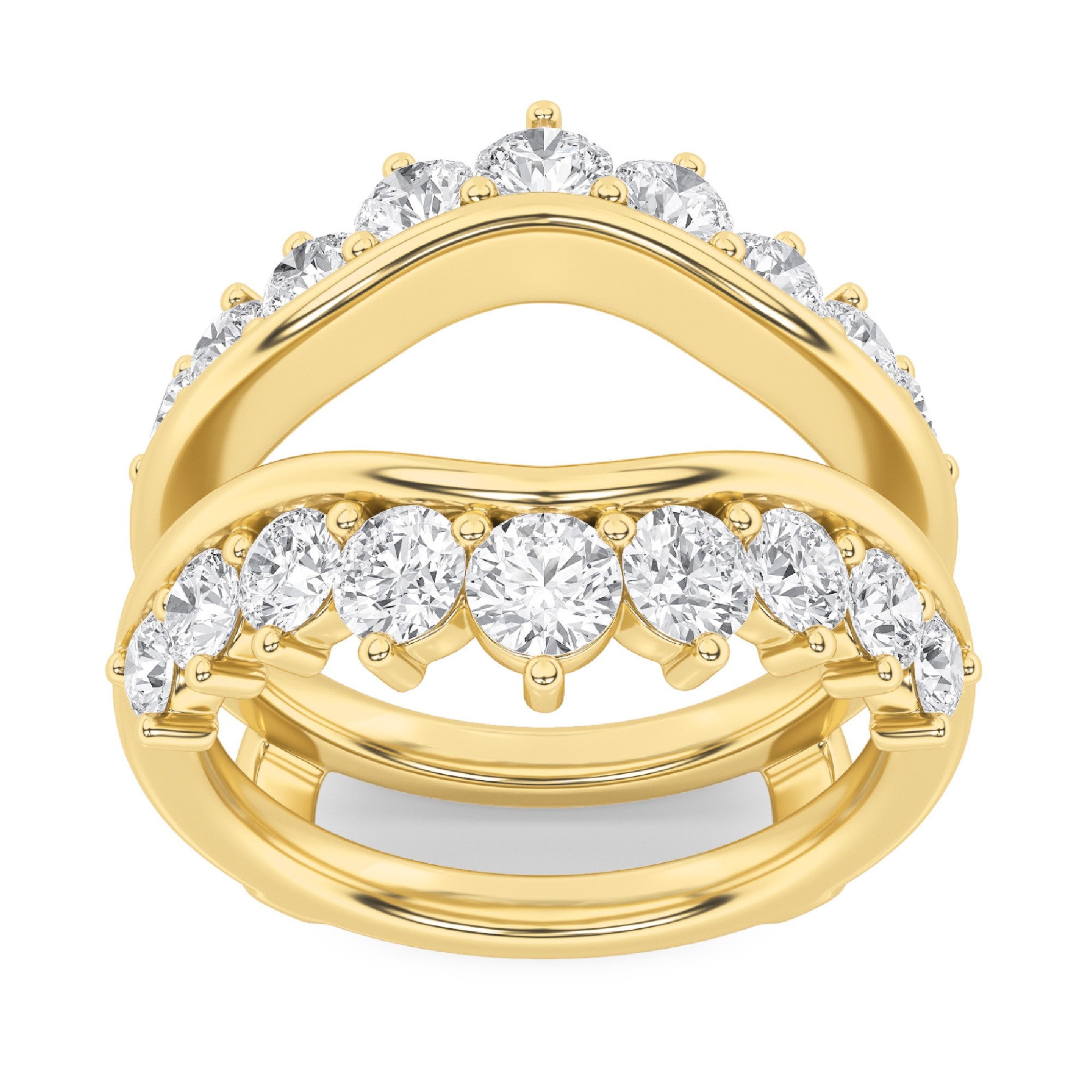 2ctw Lab Grown Diamond Ring Guard