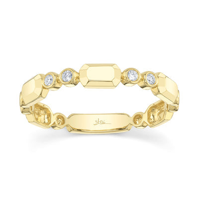 Shy Creation .06ctw Diamond Bezel Band