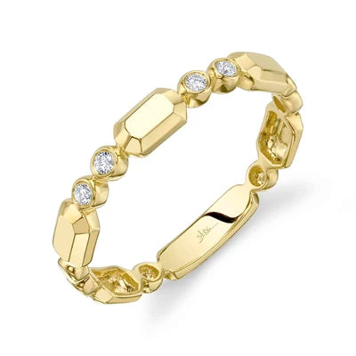 Shy Creation .06ctw Diamond Bezel Band