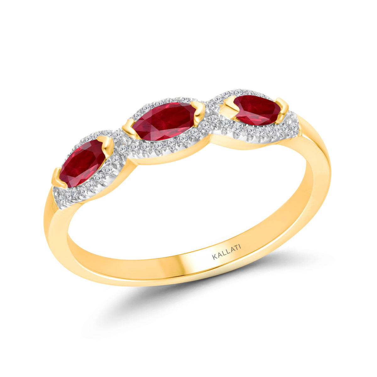 Kallati Ruby Diamond Band