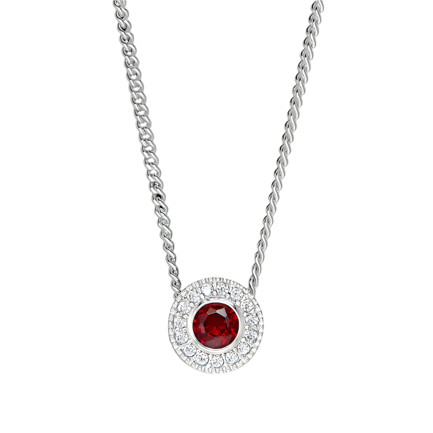 January Birthstone Pendant