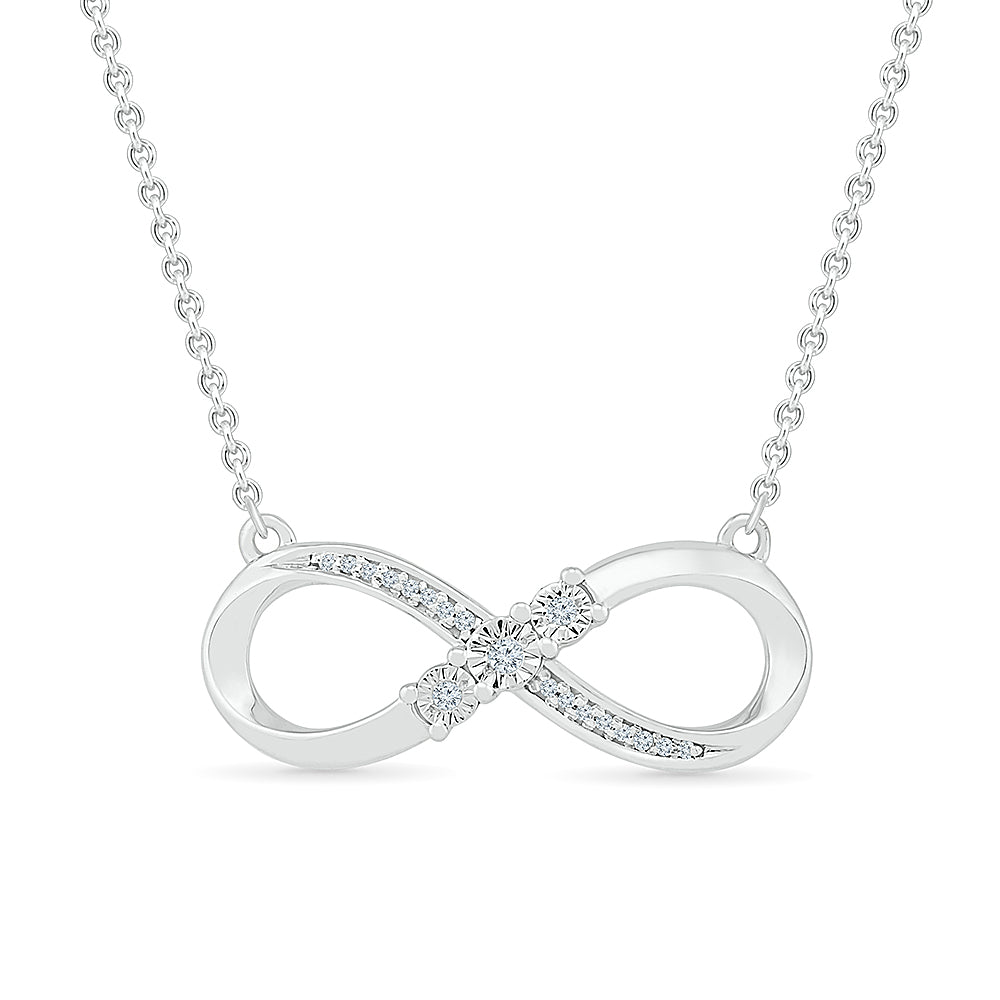 .05ctw Diamond Infinity Pendant