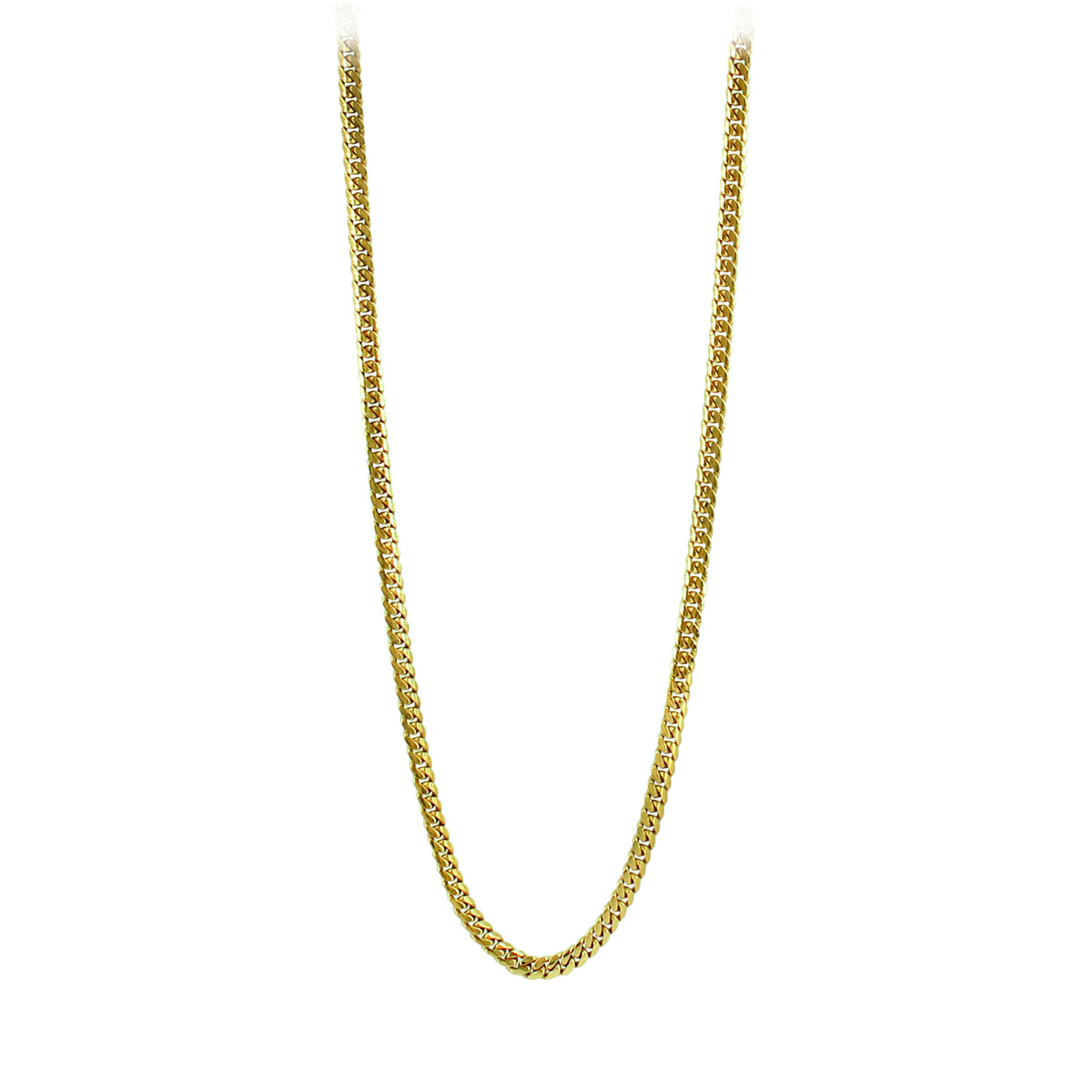20" 4mm Cuban Chain Necklace