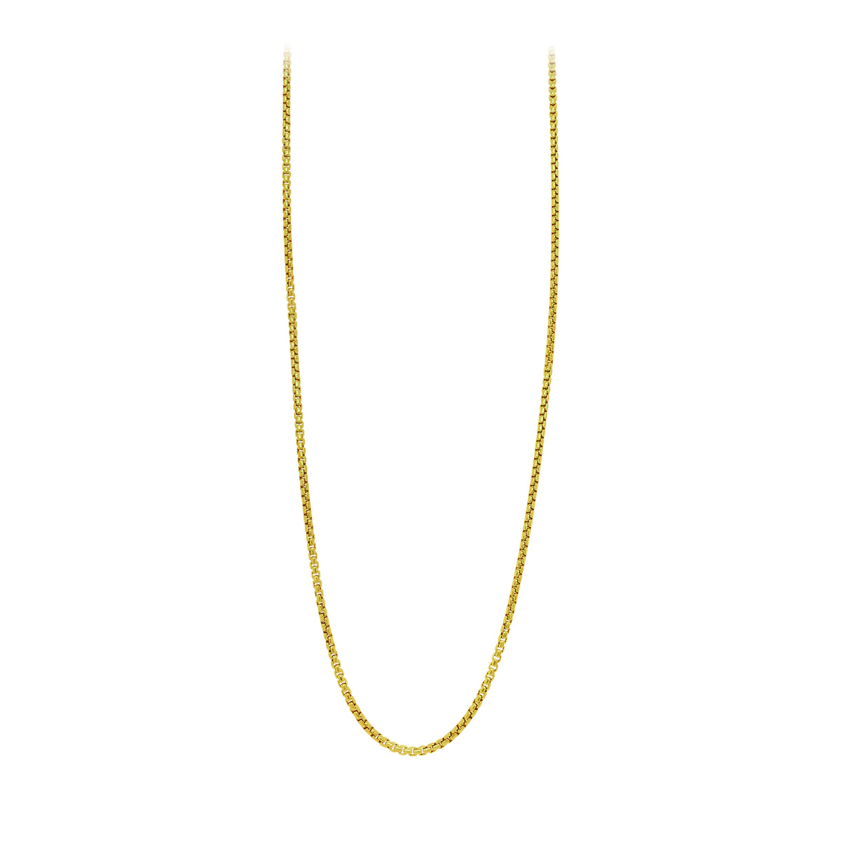 16" 1.8mm Round Box Chain Necklace