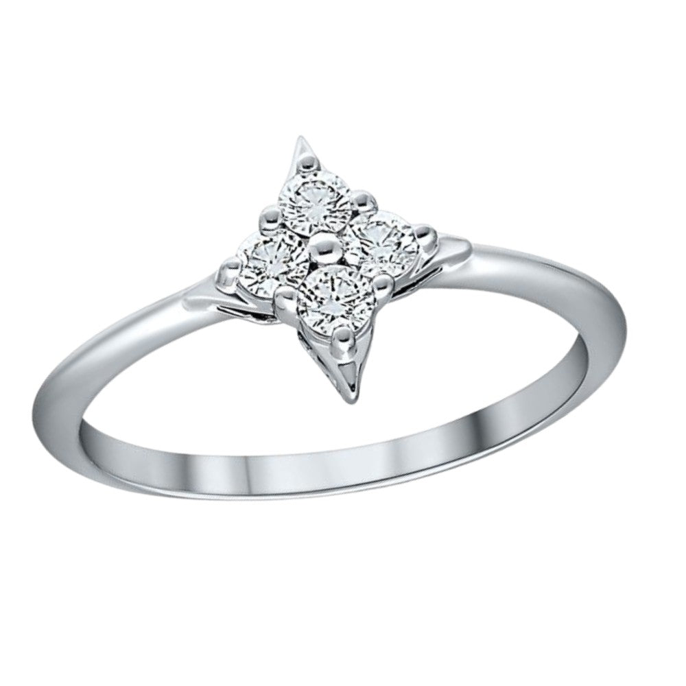 Star of Hope .10ctw Diamond Star Ring