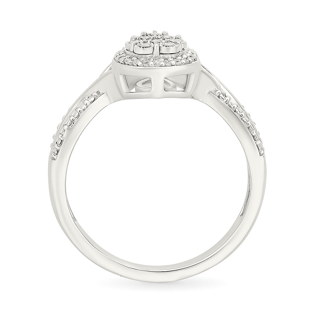 .12ctw Diamond Cluster Halo Ring