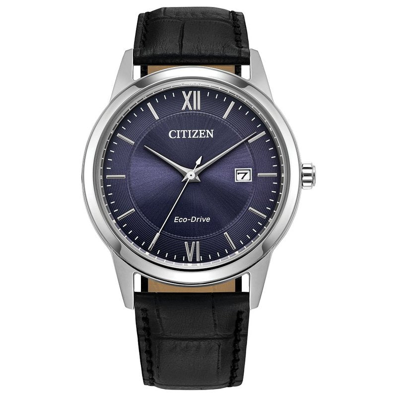 citizen dress classic watch Citizen Ladies' Eco-Drive Dress Classic Black Dial Black Leather Strap Watch 23.5mm