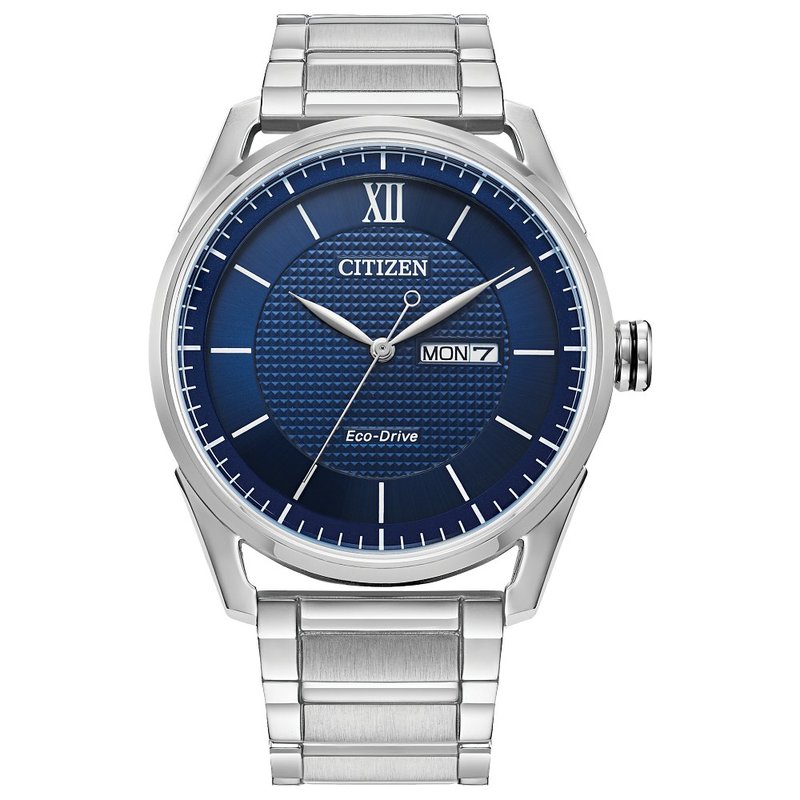 Citizen Classic Blue Dial Eco-Drive Watch AW0081-54L
