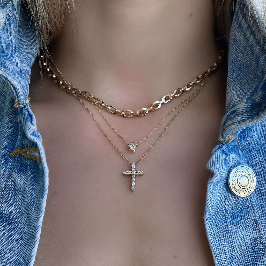 1/3ctw Lab Grown Diamond Cross Pendant