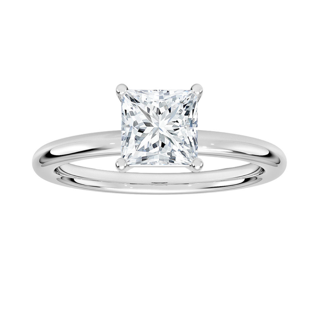 1ct Certified Diamond Solitaire Engagement Ring
