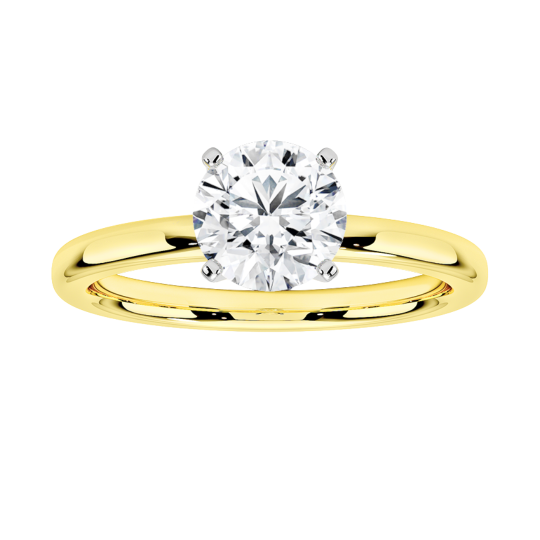 1ct Certified Lab Grown Diamond Solitaire Engagement Ring