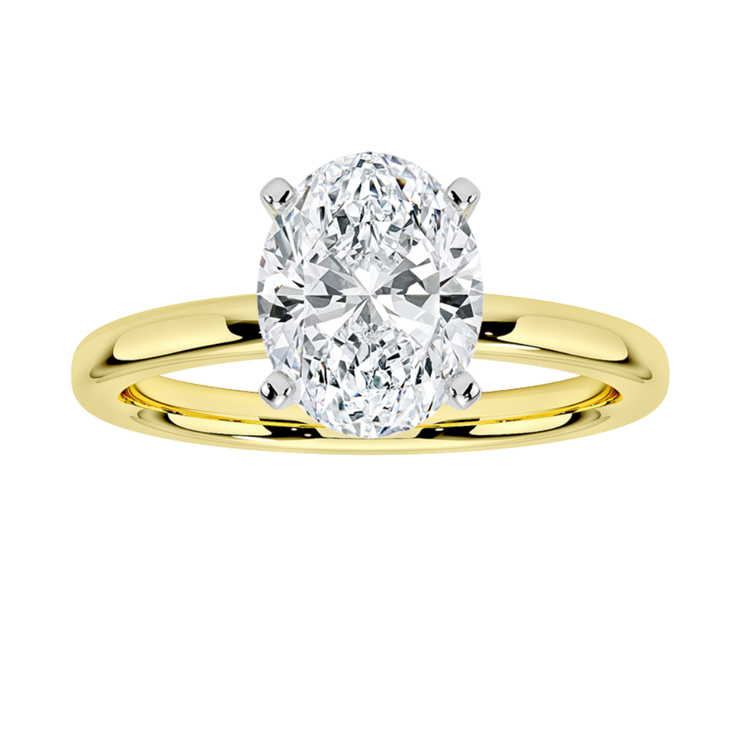 2-1/8ctw Certified Lab Grown Diamond Ribbon Halo Engagement Ring